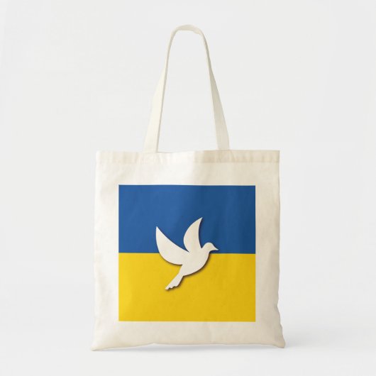 Ukraine Peace Dove Flag トートバッグ (正面)