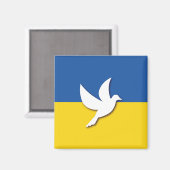Ukraine Peace Dove Flag マグネット (正面/裏面)