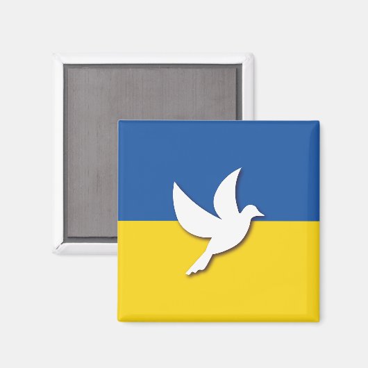 Ukraine Peace Dove Flag マグネット (正面/裏面)