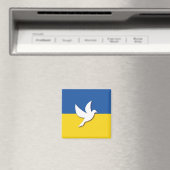 Ukraine Peace Dove Flag マグネット (インサイチュ (食洗機))