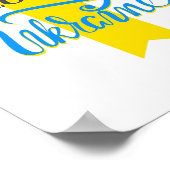 Ukraine President Volodymyr Zelensky Sticker1  ポスター (角)