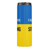 UKRAINE STRONGまたはメッセージ タンブラー (裏面)