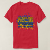 Ukraine Sunflower Seeds A Ukrainian  Tシャツ (デザイン正面)