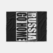 Ukraine Support Russia Go Home Meme Vladimir Putin フリースブランケット (正面(横))