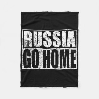 Ukraine Support Russia Go Home Meme Vladimir Putin フリースブランケット