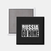 Ukraine Support Russia Go Home Meme Vladimir Putin マグネット (正面/裏面)