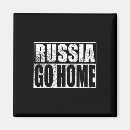 Ukraine Support Russia Go Home Meme Vladimir Putin マグネット (正面)