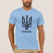 UKRAINE. Trident. Ukrainian Coat of Arms  T-Shirt Tシャツ (正面)