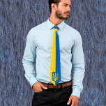 Ukraine, Tryzub, Ukrainian Flag / Coat of Arms Nec ネクタイ<br><div class="desc">Neck Tie: Ukraine,  Ukrainian Flag,  Coat of Arms - Tryzub / Україна</div>
