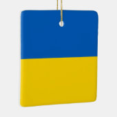 Ukraine (Ukrainian) Flag セラミックオーナメント (右)