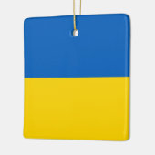 Ukraine (Ukrainian) Flag セラミックオーナメント (左)