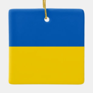 Ukraine (Ukrainian) Flag  セラミックオーナメント