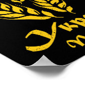 Ukraine Ukrainian Kiew Trysub Flag 2  ポスター (角)