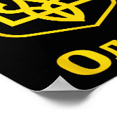 Ukraine Ukrainian Kiew Trysub Flag 5  ポスター (角)