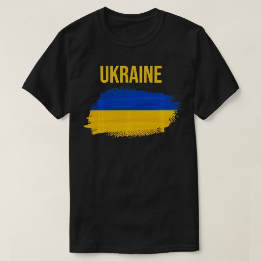 Ukraine Ukrainian Tee Travel Flag Tシャツ (デザイン正面)
