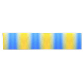 Ukraine yellow blue geometric mesh pattern ショートテーブルランナー (横)