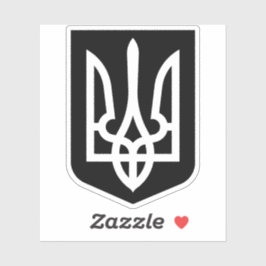 Ukraine's Tryzub Contemporary Graphic Emblem シール