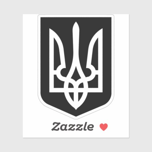 Ukraine's Tryzub Contemporary Graphic Emblem シール (シート)
