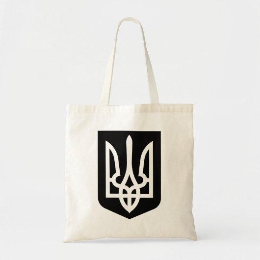 Ukraine's Tryzub Contemporary Graphic Emblem トートバッグ (正面)