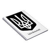 Ukraine's Tryzub Contemporary Graphic Emblem ノートブック (右側)