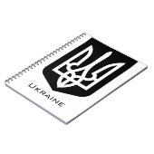 Ukraine's Tryzub Contemporary Graphic Emblem ノートブック (左側)