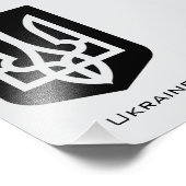 Ukraine's Tryzub Contemporary Graphic Emblem フォトプリント (角)