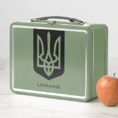 Ukraine's Tryzub Contemporary Graphic Emblem メタルランチボックス (インサイチュ)