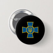 Ukrainian Af Tryzub Ukraine Armed Forces Emblem 缶バッジ (正面&裏面)