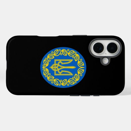 Ukrainian coat of arms Case-Mate iPhoneケース (裏面 (横))