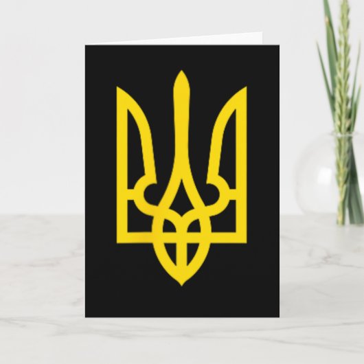 Ukrainian Coat Of Arms Crest  カード (正面)