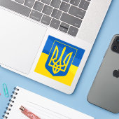 Ukrainian Coat of Arms. Trident. Truzyb.  シール (ノートパソコンとiPhone)