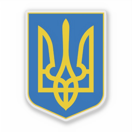 Ukrainian Coat of Arms. Truzyb. I support Ukraine. シール (正面)