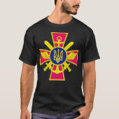 Ukrainian Coat of Arms  Ukraine President Zelensky Tシャツ (正面)