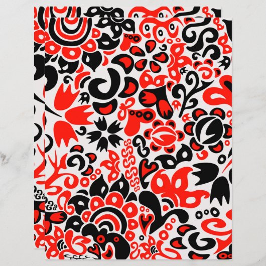 Ukrainian ethnic folk art floral pattern absrtact  (正面/裏面)