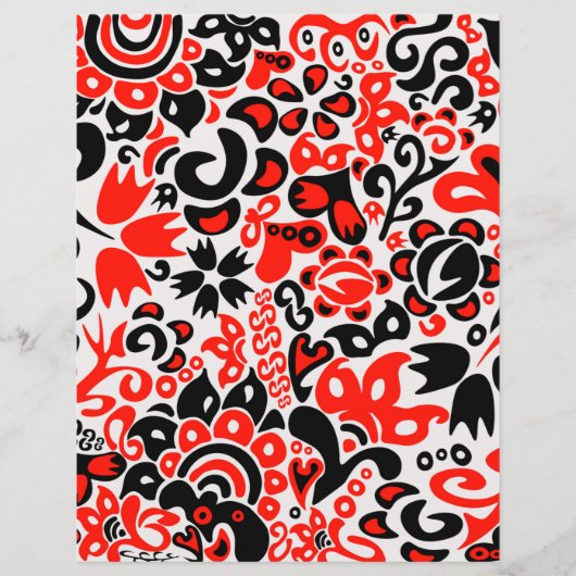 Ukrainian ethnic folk art floral pattern absrtact (正面)