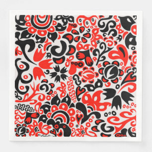 Ukrainian ethnic folk art floral pattern absrtact