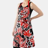 Ukrainian ethnic folk art floral pattern absrtact エプロン (インサイチュ)