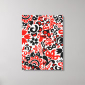 Ukrainian ethnic folk art floral pattern absrtact  キャンバスプリント (正面)