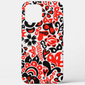 Ukrainian ethnic folk art floral pattern absrtact Case-Mate iPhoneケース (裏面)