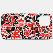 Ukrainian ethnic folk art floral pattern absrtact Case-Mate iPhoneケース (裏面 (横))
