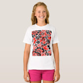 Ukrainian ethnic folk art floral pattern absrtact tシャツ (正面フル)