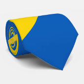 Ukrainian flag. Coat of Arms. Truzyb. Neck Tie ネクタイ (ロール)