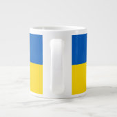 Ukrainian flag. Coat of Arms. We support Ukraine.  ジャンボコーヒーマグカップ (裏面)