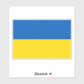 Ukrainian flag. I support Ukraine. シール (シート)