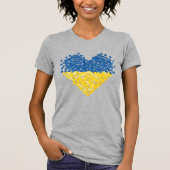 Ukrainian flag. Love to Ukraine. Support.  Tシャツ (正面)