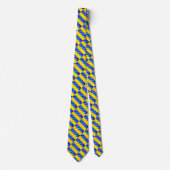 Ukrainian Flag Neck Tie - Freedom Ukraine - Peace ネクタイ (正面)