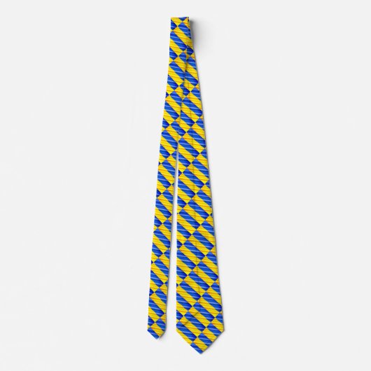 Ukrainian Flag Neck Tie - Freedom Ukraine - Peace ネクタイ (裏面)