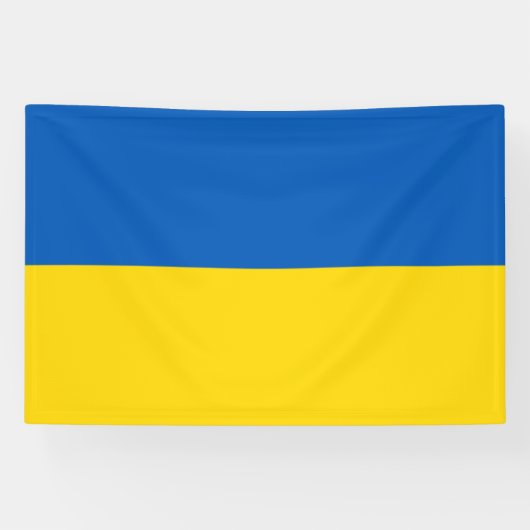 Ukrainian flag. Outdoor  横断幕 (横)