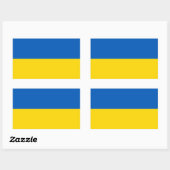 Ukrainian flag Sticker 長方形シール (シート)