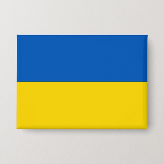 Ukrainian flag. Support Ukraine. Button 缶バッジ (正面)